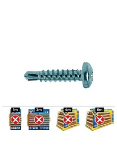 Tornillo Chapa Punta Broca Alomado Rosca Philips DIN7504N 3.5x13mm Zincado 500 Unidades CELO