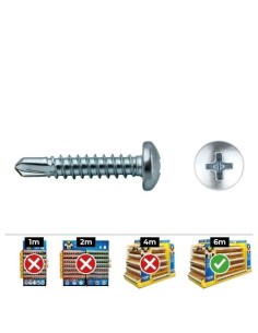 Tornillo Punta Broca Zincado 3.9x32mm Caja 250 Unidades CELO