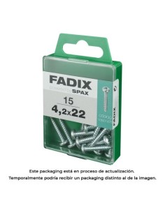 Tornillo Acero Zincado 4.2x22mm Caja 15 Unidades FADIX