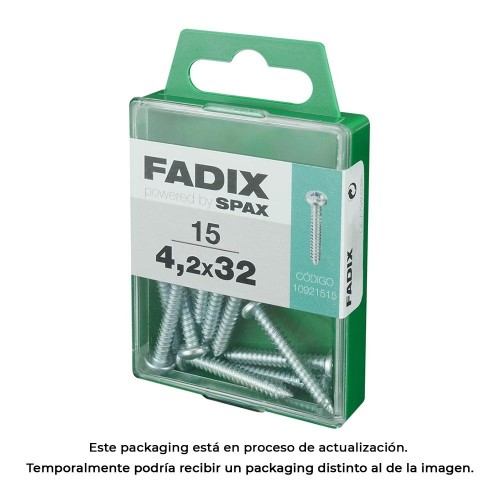 Tornillo Rosca Chapa Acero Cincado 4.2x32mm Caja 15 Unidades FADIX