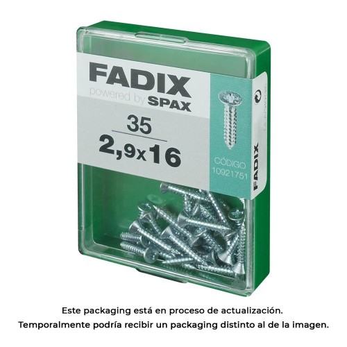 Tornillo Rosca Chapa Acero Cincado 2.9x16mm 35 Unidades FADIX
