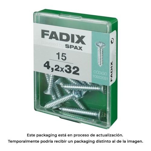 Tornillo Rosca Chapa Acero Cincado 4.2x32mm 15Unidades FADIX