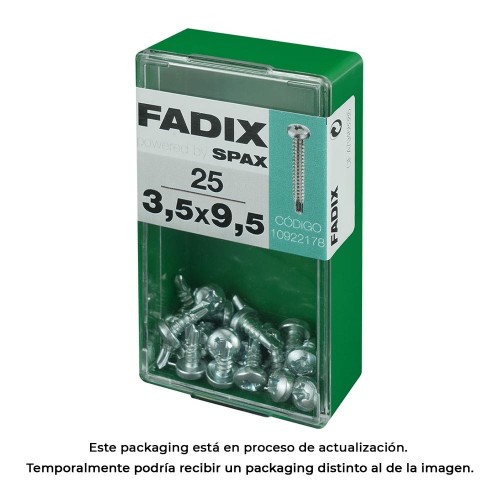 Tornillo Rosca Chapa Autoperforante 3.5x9.5mm Caja 25 Unidades FADIX