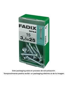 Tornillo Rosca Chapa Autoperforante 3.5x25mm Caja 15 Unidades FADIX