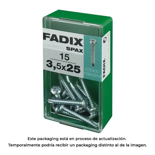 Tornillo Rosca Chapa Autoperforante 3.5x25mm Caja 15 Unidades FADIX