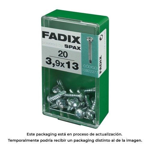 Tornillo Rosca Chapa Autotaladrante 3.9x13mm Caja 20 Unidades FADIX