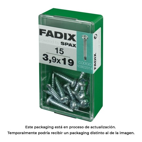 Tornillo Rosca Chapa Autoperforante 3.9x19mm Caja 15 Unidades FADIX