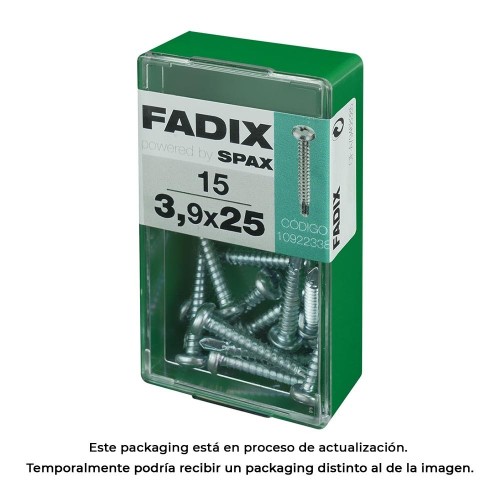Tornillo Rosca Chapa Autoperforante 3.9x25mm Caja 15 Unidades FADIX