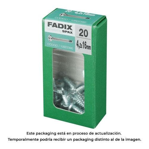 Tornillo Autoperforante Acero 4.2x16mm 20 Unidades FADIX
