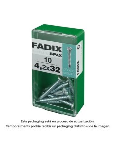 Tornillo Rosca Chapa Acero Autoperforante 4.2x32mm Caja 10 Unidades FADIX
