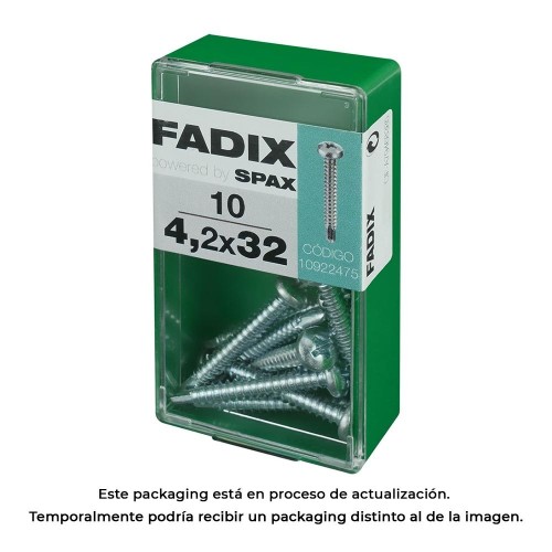 Tornillo Rosca Chapa Acero Autoperforante 4.2x32mm Caja 10 Unidades FADIX