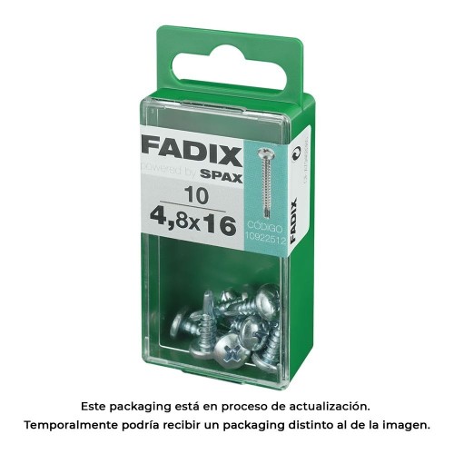 Tornillo Rosca Chapa Acero Autoperforante 4.8x16mm 10 Unidades FADIX