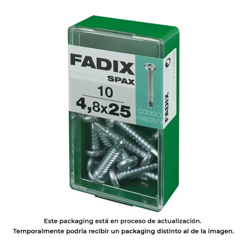 Tornillo Autoperforante Acero 4.8x25mm Caja 10 Unidades FADIX