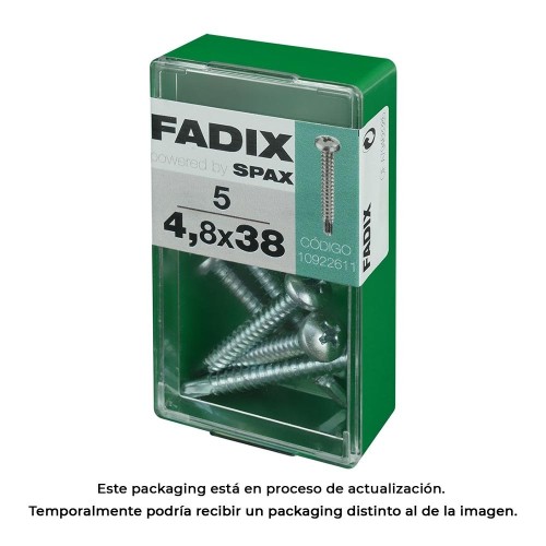 Tornillo Rosca Chapa Autoperforante 4.8x38mm 5 Unidades FADIX