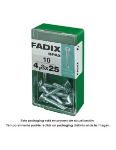 Tornillo Autoperforante Acero Zincado 4.8x25mm Caja 10 Unidades FADIX