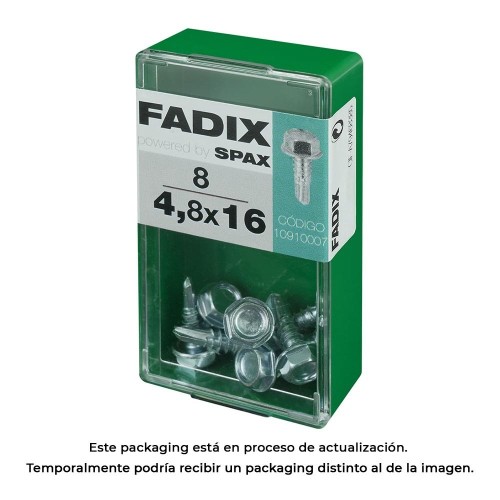 Tornillo Rosca Chapa Hexagonal Autoperforante 4.8x16mm Caja 8 Unidades FADIX