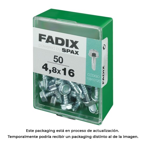 Tornillo Rosca Chapa Hexagonal Autoperforante 4.8x16mm 50 Unidades FADIX
