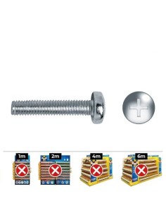 Tornillo Métrico Acero 4x25mm Zincado 500 Unidades CELO