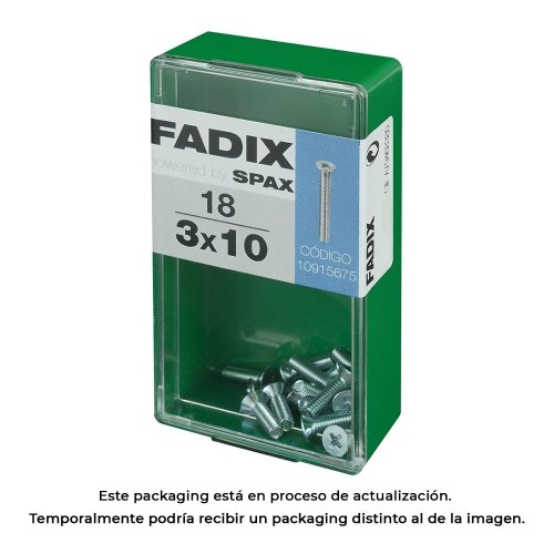 Tornillo Acero M3x10mm 18 Unidades FADIX