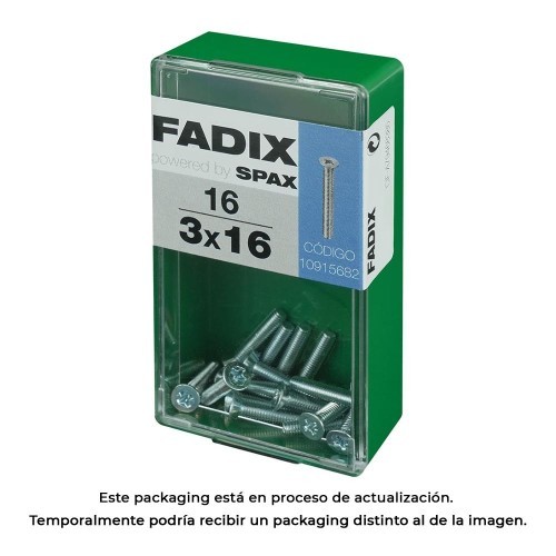 Tornillo Métrica Acero 3x16mm 16Unidades FADIX Tornillo Métrica Acero 3x16mm 16Unidades FADIX