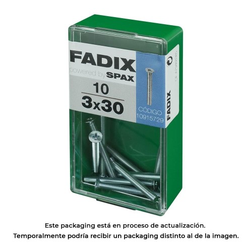 Tornillo Métrico Acero 3x30mm 10 Unidades FADIX