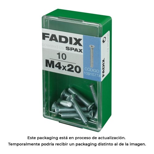 Tornillo Acero 4x20mm Caja 10 Unidades FADIX