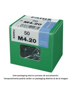 Tornillo Acero M4x20mm 50 Unidades FADIX