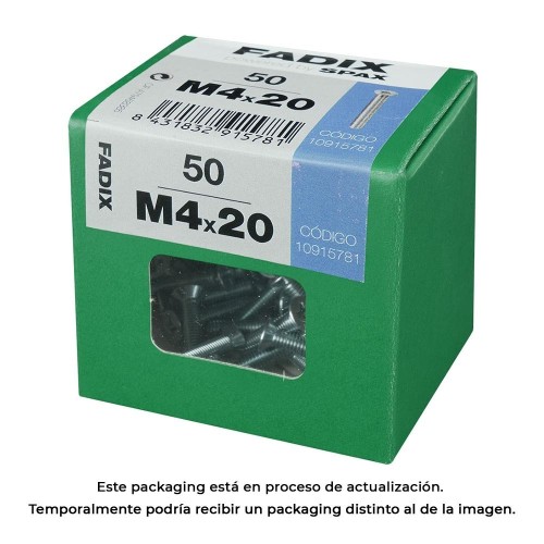 Tornillo Acero M4x20mm 50 Unidades FADIX