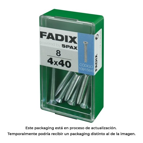 Tornillo Acero M4x40mm 8 Unidades FADIX