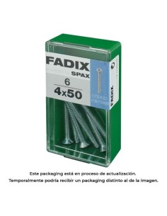 Tornillo Acero M4x50mm Caja 6 Unidades FADIX