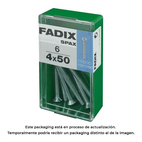 Tornillo Acero M4x50mm Caja 6 Unidades FADIX