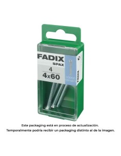 Tornillo Métrico Acero 4x60mm Caja 4 Unidades FADIX