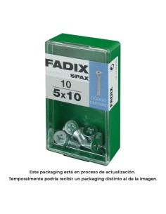 Tornillo Acero 5x10mm 10 Unidades FADIX