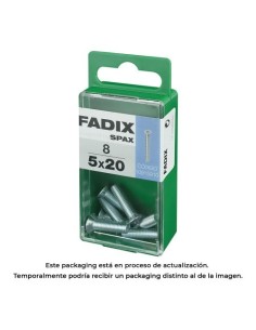 Tornillo Acero 5x20mm 8 Unidades FADIX