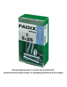 Tornillo Métrico Acero 5x25mm Caja 8 Unidades FADIX