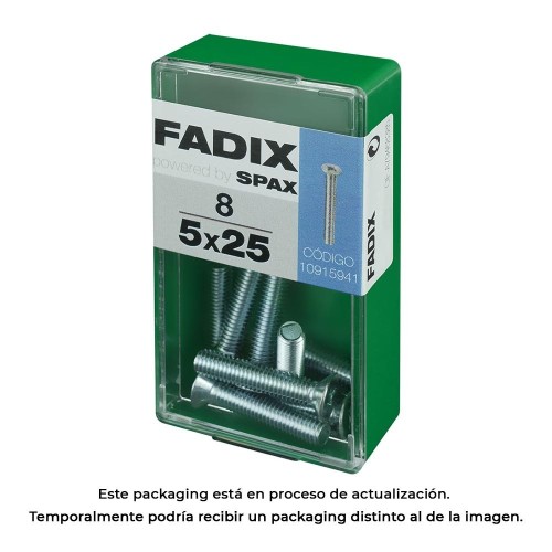 Tornillo Métrico Acero 5x25mm Caja 8 Unidades FADIX
