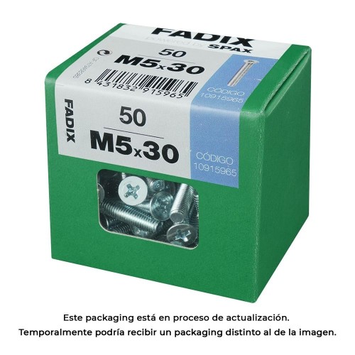 Tornillo Acero 5x30mm 50 Unidades FADIX