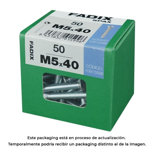 Tornillo Acero 5x40mm 50 Unidades FADIX