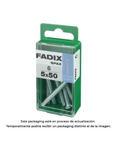 Tornillo Acero 5x50mm 6 Unidades FADIX