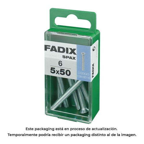 Tornillo Acero 5x50mm 6 Unidades FADIX