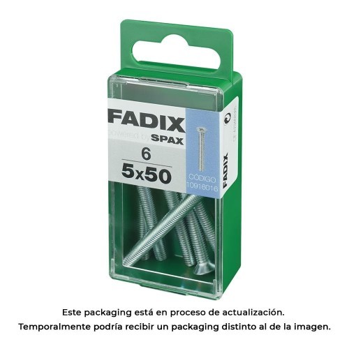 Tornillo Acero 5x50mm 6 Unidades FADIX Tornillo Acero 5x50mm 6 Unidades FADIX