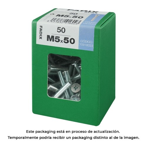 Tornillo Acero M5x50mm 50 Unidades FADIX