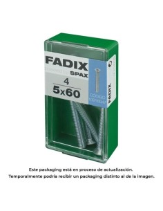 Tornillo Acero 5x60mm 4 Unidades FADIX