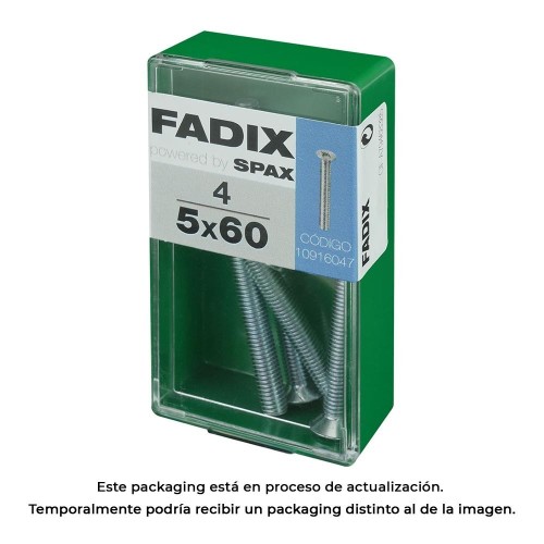 Tornillo Acero 5x60mm 4 Unidades FADIX