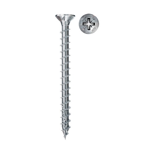Tornillos Para Madera Acero Zincado 4.5x40mm Cabeza Avellanada Pozi Drive 200 Unidades FISCHER