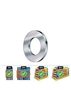 Arandela Lisa Acero Zincado 8mm 250 Unidades CELO