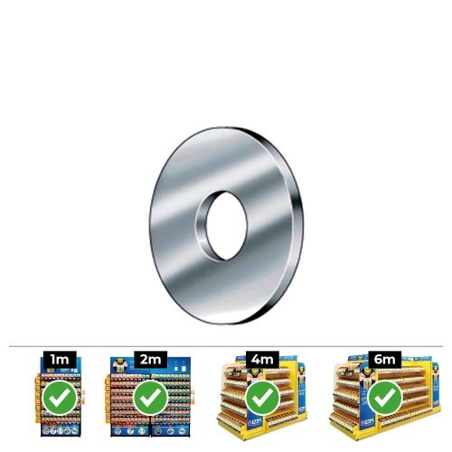 Arandela Carrocero Acero Zincado 6mm 500 Unidades CELO