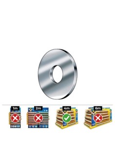 Arandela Carrocero Acero Zincado 4mm 500 Unidades CELO