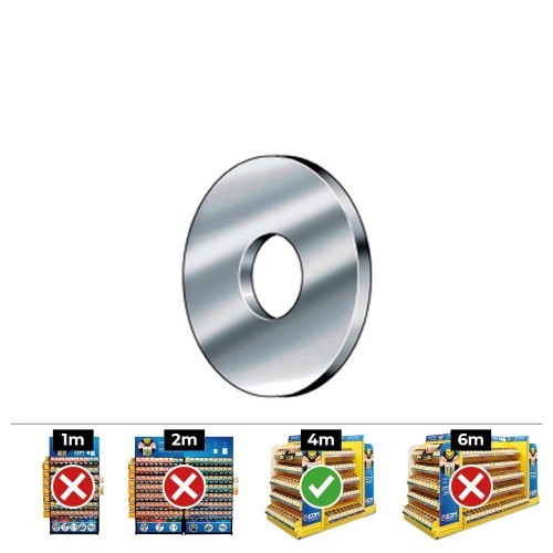 Arandela Carrocero Acero Zincado 4mm 500 Unidades CELO