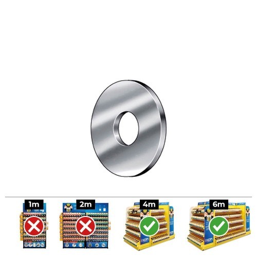 Arandela Carrocero Acero Zincado 10mm DIN9021 100 Unidades CELO